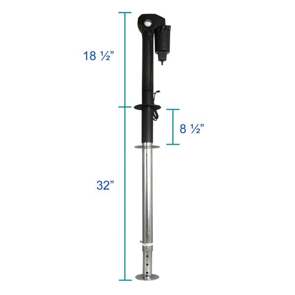 Spec-D Tuning Trailer 3500Lbs Electric Rv Camper Power Tongue Jack 12V Adjustable Extend - Image 3