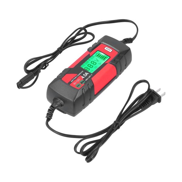 2024 6V 12V Car Battery Charger Intelligent Automatic Batteries Maintainer with LCD Display SM3?WP?5US Plug 120V - Image 3