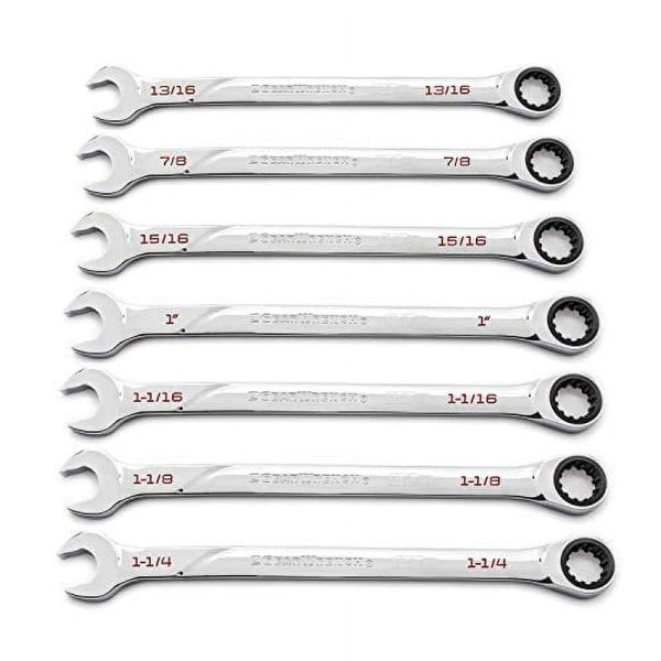 7 Piece 120Xp Universal Spline SAE XL Combination Wrench Set - Image 2