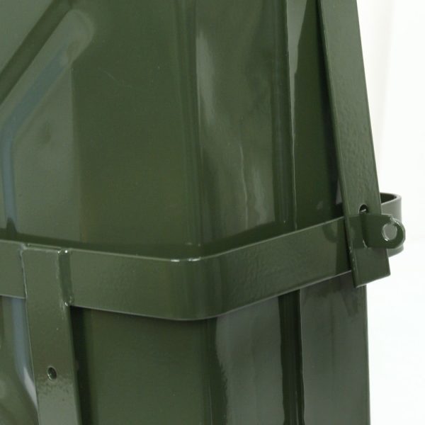 ZENSTYLE 5 Gal 20L Army Jerry Can Gas Fuel Tank Portable with Holder & Spout - Set of Four - Image 3