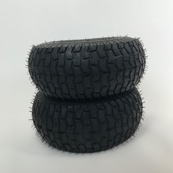 Set of 2 - 15x6.00-6 Lawn Mower Tire and Rim - Fits on 3/4 Inch Axle - Image 3