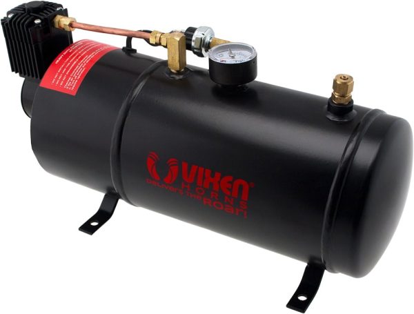 Vixen Horns 1 Gallon (3 Liter) Train/Air Horn Tank with 150 PSI Compressor Onboard System/Kit 12V VXO8210 - Image 2