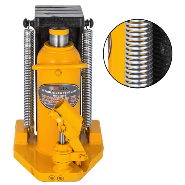 VEVOR Toe Jack Lift Hydraulic Machine Toe Jack Lift Air Hydraulic Toe Jack Proprietary Heat-Treated Steel (10 Ton Yellow) - Image 4