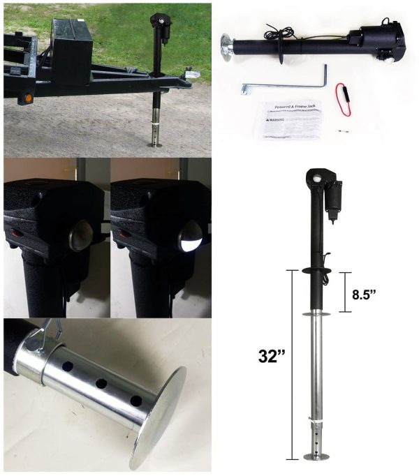 Spec-D Tuning Trailer 3500Lbs Electric Rv Camper Power Tongue Jack 12V Adjustable Extend - Image 2