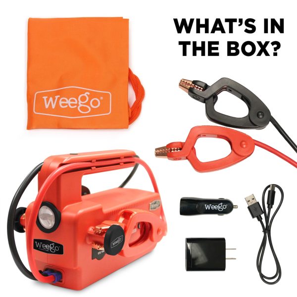 Weego 120 Portable 12V Lithium Jump Starter, 5000 Peak Amp, 1200A Cranking, USB Fast Charging - Image 2