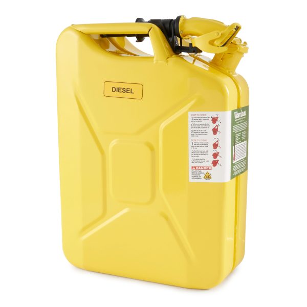 Wavian 3011 5.3 Gallon, 20 Liter Authentic Jerry Can with Spout, Yellow - Image 3