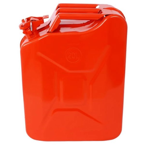 5 Gallon) Jerry Fuel Can with Flexible Spout, Portable Jerry Cans Fuel Tank Steel Fuel Can, Fuels Gasoline Cars, Trucks, Equipment, RED 3pcs/set - Image 2