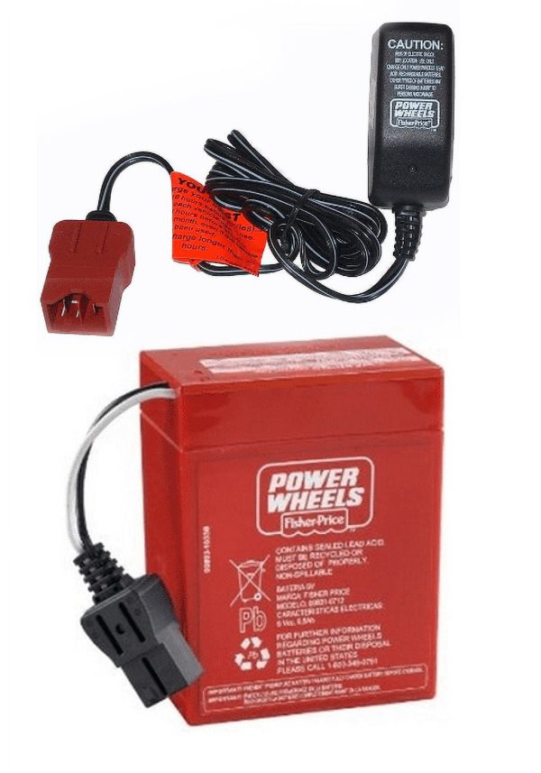 00801-1779 Red Battery & Charger Power Wheels 6V Fisher Price