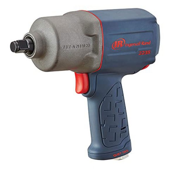 1/2" Air Impact Wrench, Quiet, 1300 ft-lbs Nut-busting Torque, Pistol Grip, Titanium Hammercase - Image 2