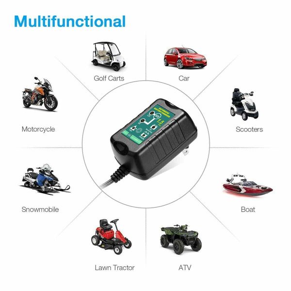 3x Automatic Battery Charger Maintainer Motorcycle Trickle Float For Tender 6V 12V - Image 5