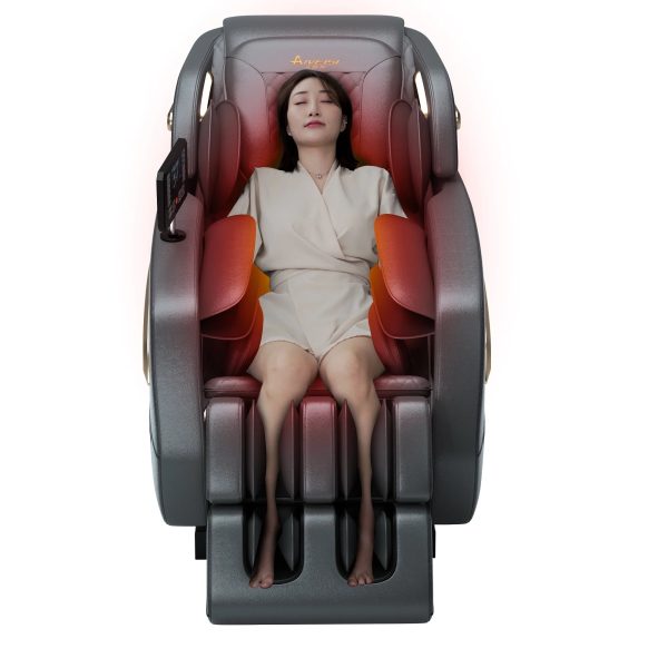 2024 4D Zero Gravity Massage Chair, Full Body Shiatsu Recliner with Yoga Stretching, SL Track, Intelligent Voice Control, Calf Kneading, Calfrest Extension, Premium Black Leather - Image 20