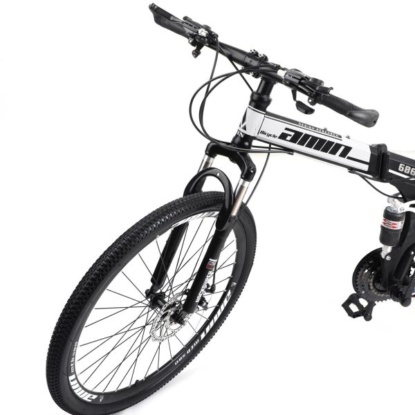 Unisex Adult Mountain Bike Full Suspension 26" 21 Speed MTB Folding Bicycle - Image 7