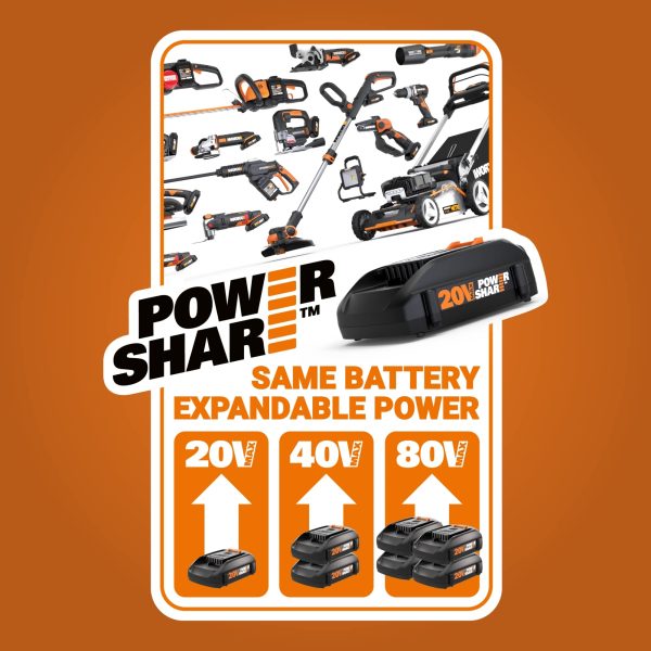 WORX WG583 Cordless Blower Mulcher - Image 6