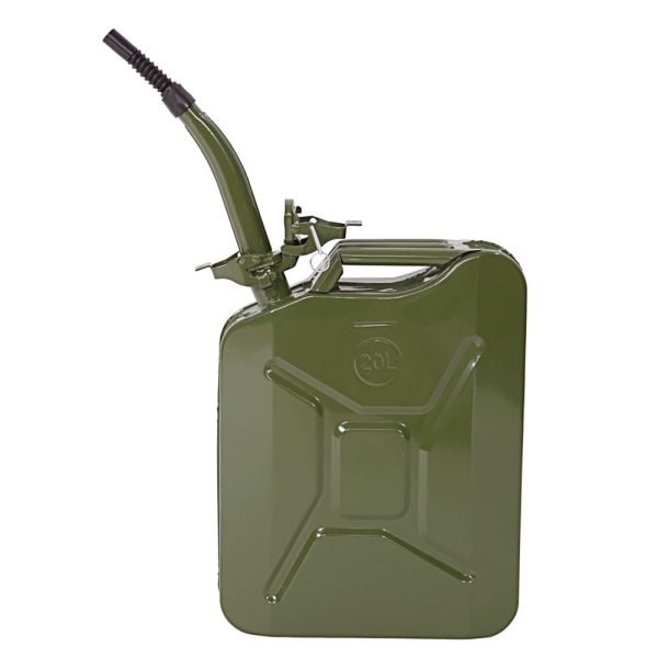 20L Portable American Fuel Oil Petrol Diesel Storage Can Green