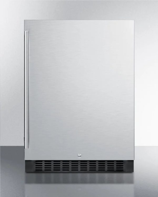 24" Wide Built-In All-Refrigerator, Stainless Steel Cabinet