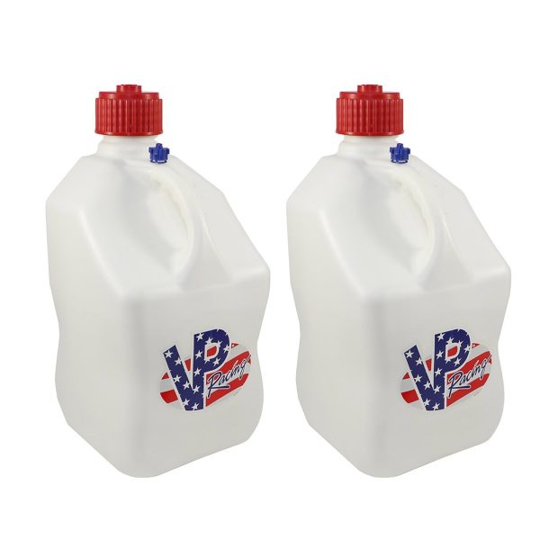 VP Racing Fuels Motorsport 5.5 Gal Plastic Utility Jugs, Patriotic (2 Pack)