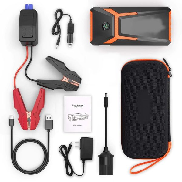 800A Peak 18000mAh Car Jump Starter up to 7.0L Gas Power Bank Battery (T8) - Image 2