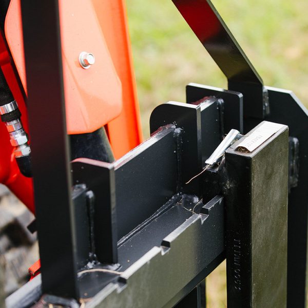 Titan Attachments Standard Series Pallet Fork Frame, Quick Tach Connection for Skid Steers, Tractors, Optional Pallet Fork Blades, Hay Spear Sleeves Included, 2" Receiver Hitch, Rated 4,000 LB - Image 6