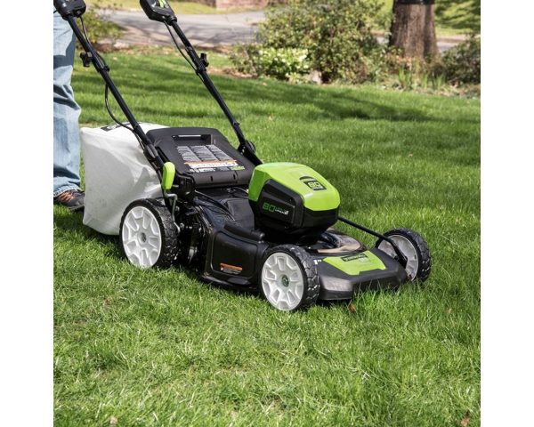 80V Cordless 21" Self-Propelled Brushless Lawn Mower | Greenworks - Image 11