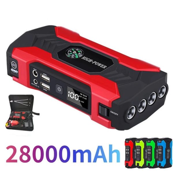 1000A Powerful Car Power Bank 12V Portable Booster Jump Starter Portable Car Jump Starter Powerbank Vehicle Auto Tools - Image 14