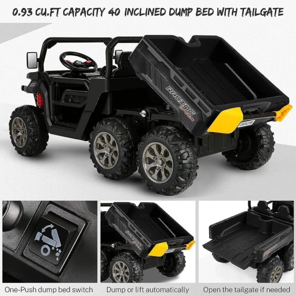 6-Wheel 24V UTV Ride-On with Dump Bed and 4WD Power - Image 7