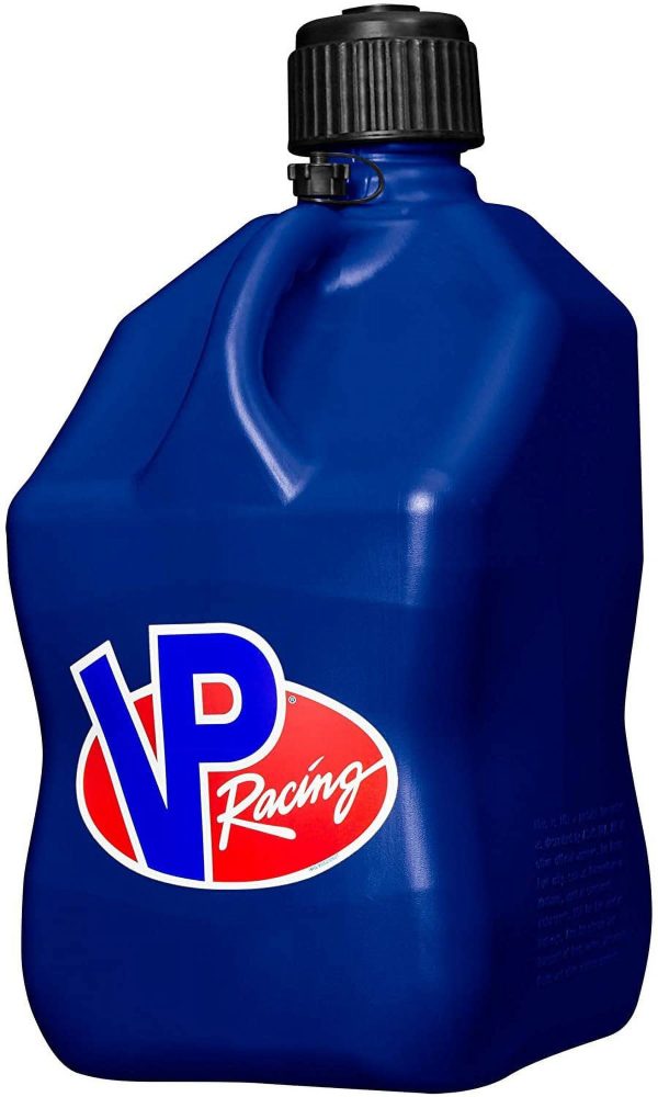 VP Racing Fuels Motorsport 5 Gallon Square Even-Density Plastic Utility Jug Blue 2 Pack. Features Close-Trimmed Cap and Neck for Tight Seal - Image 2