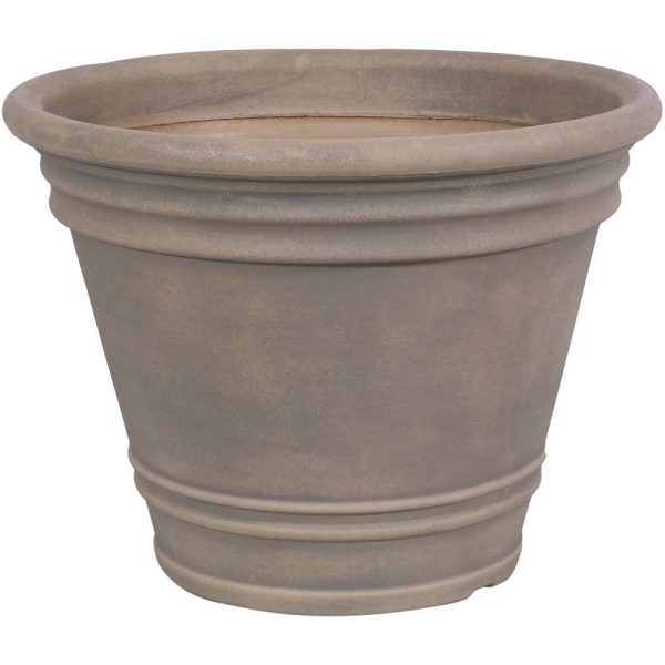 Sunnydaze Franklin Polyresin Outdoor Flower Pot Planter - 20"