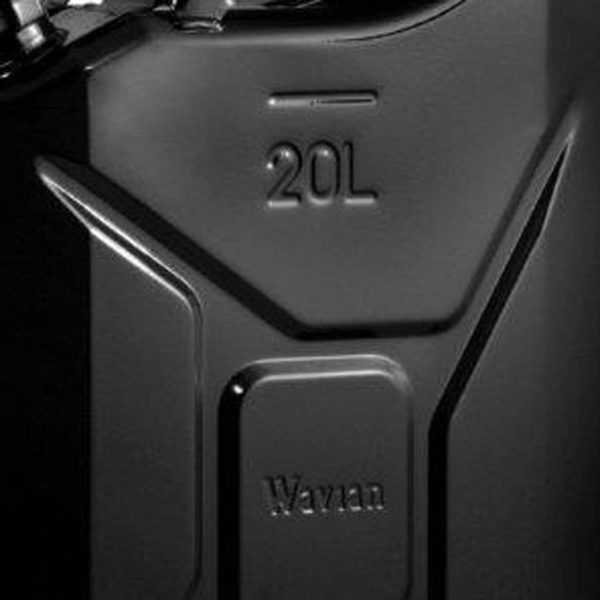 Wavian 3010 5.3 Gallon 20 Liter Authentic Jerry Can with Spout, Black - Image 5