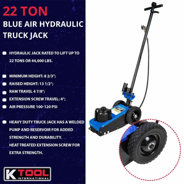 22 Ton Air Hydraulic Truck Jack - Image 2