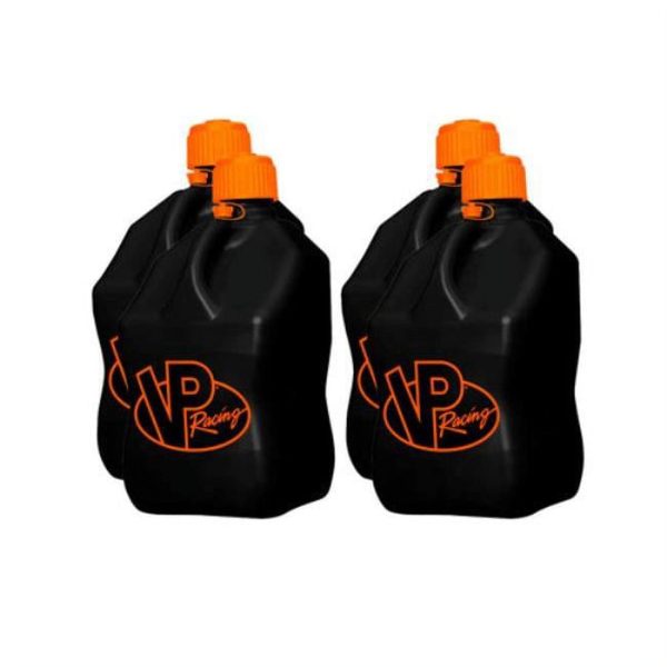 5.5 gal V-Twin Square Motorsports Jug - Black - Case of 4