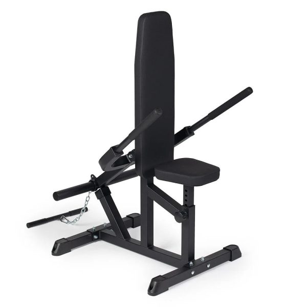 Titan Fitness Plate Loaded Seated Dip Machine, Rated 200 LB, Tricep/Bicep Press Down Machine, Upper Body Push Workout