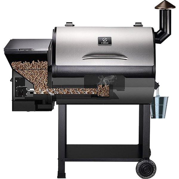 Z Grills - Wood Pellet Grill and Smoker 694 sq. in. - Stainless Steel - Image 2