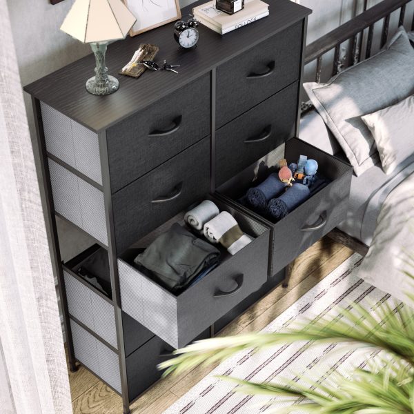 YITAHOME Dresser Storage Drawers Charcoal - Image 4