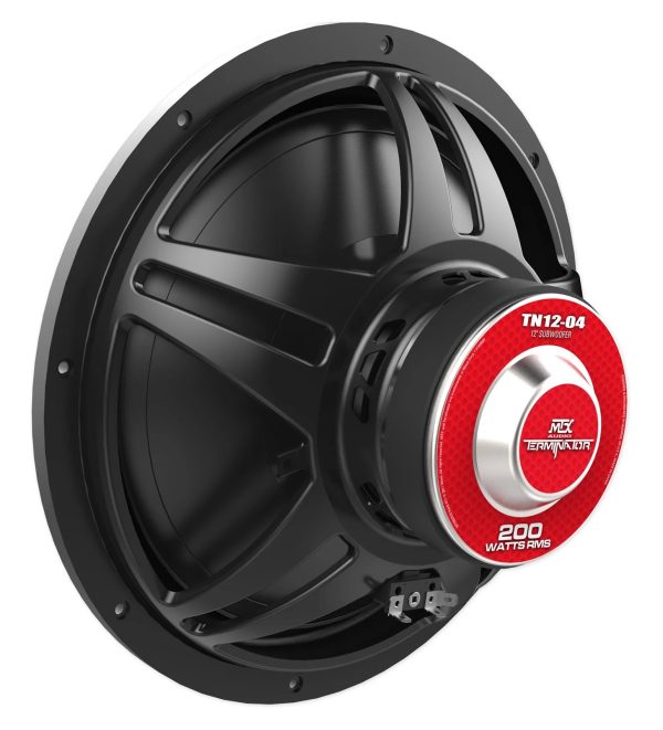 (2) MTX Audio Terminator TN12-04 12” 800 Watt 4 Ohm Car Subwoofers Subs - Image 4