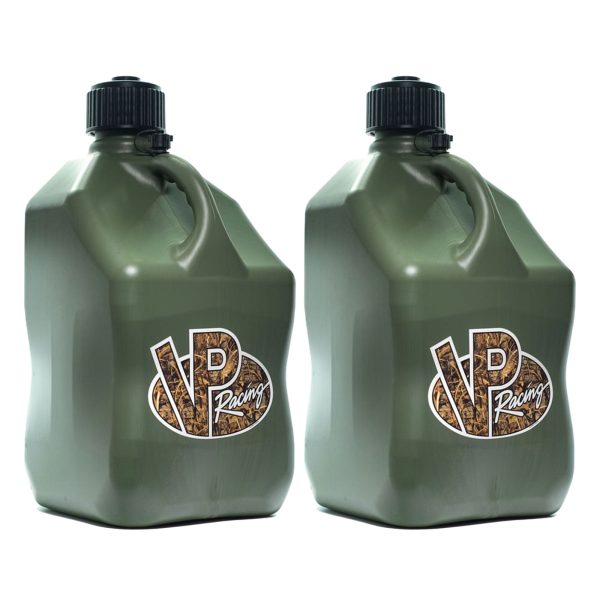 VP Racing 5.5 Gal Motorsport Racing Liquid Utility Container, Camo (2 Pack)