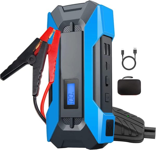 12V Car Jump Starter Booster 10000mAh Auto Jumper Battery USB Power Bank Charger