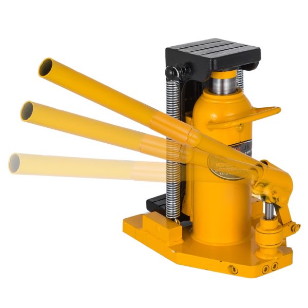 VEVOR Toe Jack Lift Hydraulic Machine Toe Jack Lift Air Hydraulic Toe Jack Proprietary Heat-Treated Steel (10 Ton Yellow) - Image 9