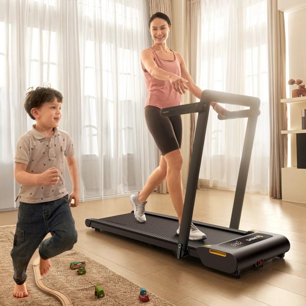 UREVO Folding Treadmill with 5% Incline, 2.5HP Under Desk Treadmill 265lbs Weight Capacity with Remote Control for Home Office Workouts - Image 6