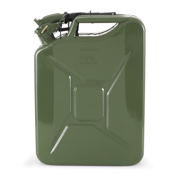 Wavian 3012 20 Liter Military Style NATO Jerry Fuel Can and Spout, Green - Image 2