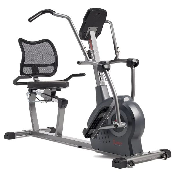 Sunny Health & Fitness Elite Connected Recumbent Cross Trainer Elliptical + Arm Exercisers SF-RBE420049 - Image 2