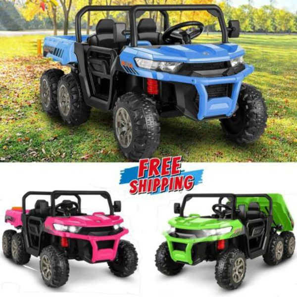 6-Wheel 24V UTV Ride-On with Dump Bed and 4WD Power - Image 2