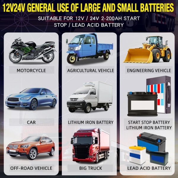 suyin Car Battery Chargers Full Automatic Smart Pulse Repair Battery 7 Stage Charging - Image 9