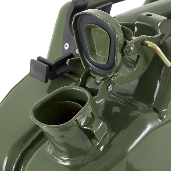 Wavian 3012 20 Liter Military Style NATO Jerry Fuel Can and Spout, Green - Image 6