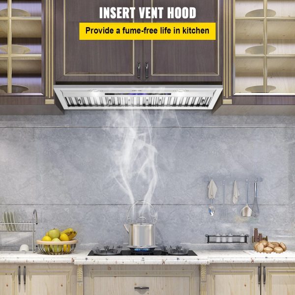 ZGBY Built-In Range Hood Insert Vent Hood 900Cfm 30Inch Touch & Remote Control - Image 2