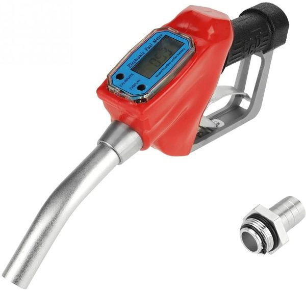 TECHTONGDA Digital Flow Fuel Delivery Gun Electronic Metering Oiler Gun Fuel Truck Nozzle Convertible Gallon Units - Image 9