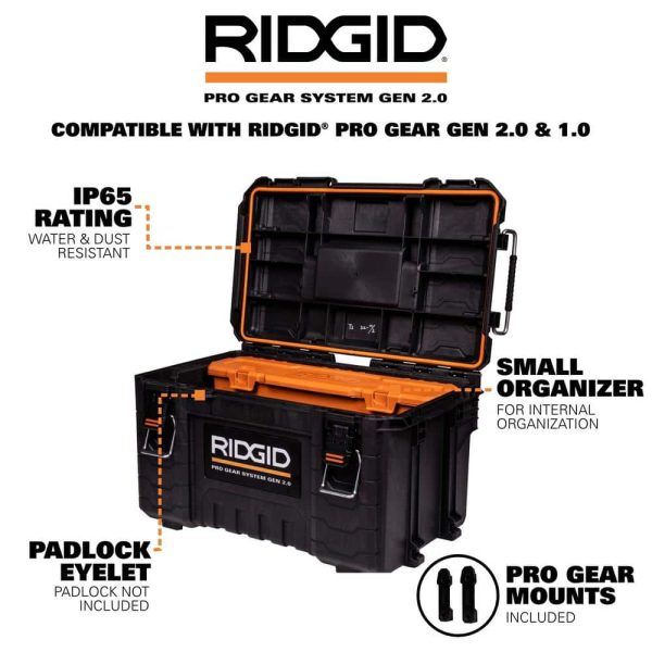 2.0 Pro 22 in. Gear System Rolling Tool Box and Tool Box and Tool Case 254065-254067-254069 - Image 7