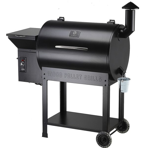 Z Grills - Wood Pellet Grill and Smoker 694 sq. in. ZPG-7002B - Black