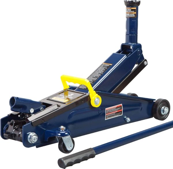 TCE Hydraulic Trolley Service/Floor Jack with Extra Saddle (Fits: SUVs and Extended Height Trucks): 3 Ton (6,000 lb) Capacity,Blue,DMT83006U