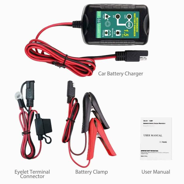 3x Automatic Battery Charger Maintainer Motorcycle Trickle Float For Tender 6V 12V - Image 6