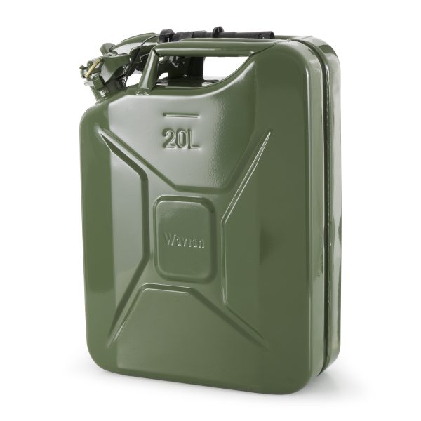 Wavian 3008 5.3 Gallon 20 Liter Authentic CARB Jerry Can with Spout, Green